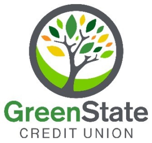 A colorful tree inside a circle on top of the words GreenState Credit Union.